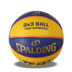 Spalding BB-SPALDING-TF-33-YLW-BLU-6 Basketball, Size 6 (Yellow-Blue)