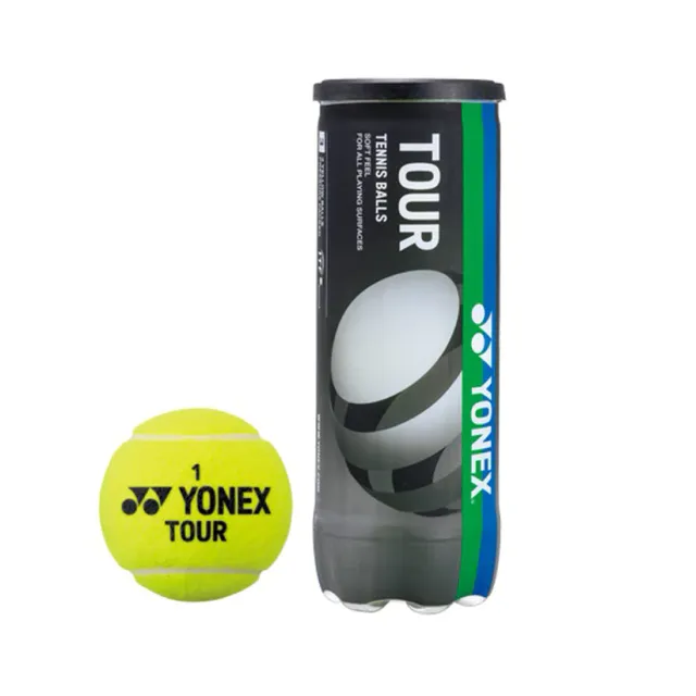 Yonex Tour (TB-TR3N EX) Tennis Balls, 1 Can - Yellow