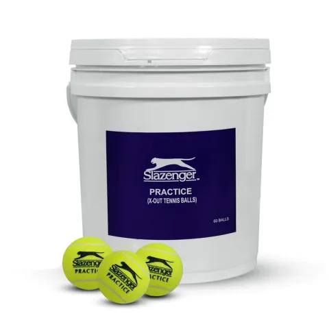Slazenger Practice X-Out Tennis Balls, 60 Pieces Balls (1 Bucket)