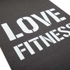 Reebok Love Fitness Yoga Mat, Free Size (Black)