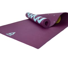 Reebok Double Sided Fitness Training Yoga Mat, 4 MM (Purple)