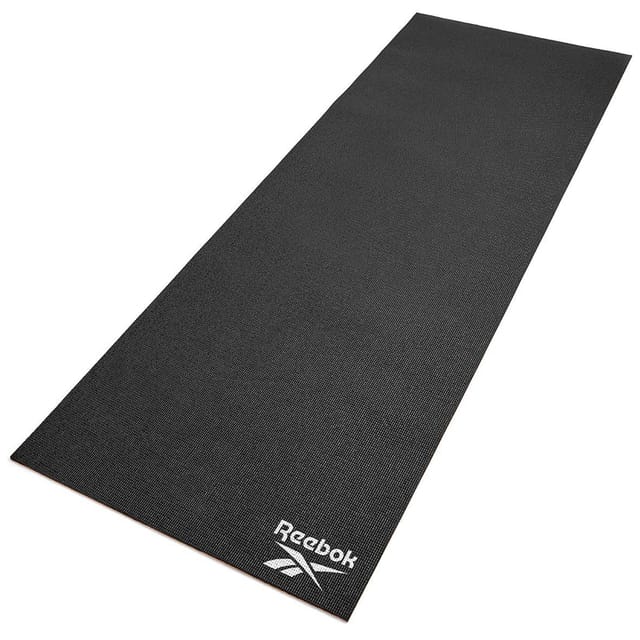 REEBOK DOUBLE SIDED YOGA MAT, 6MM(BLACK/DESERT DUST)
