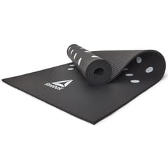 Reebok NBR Spots Unisex Training and Yoga Mat - 7 MM (Black)
