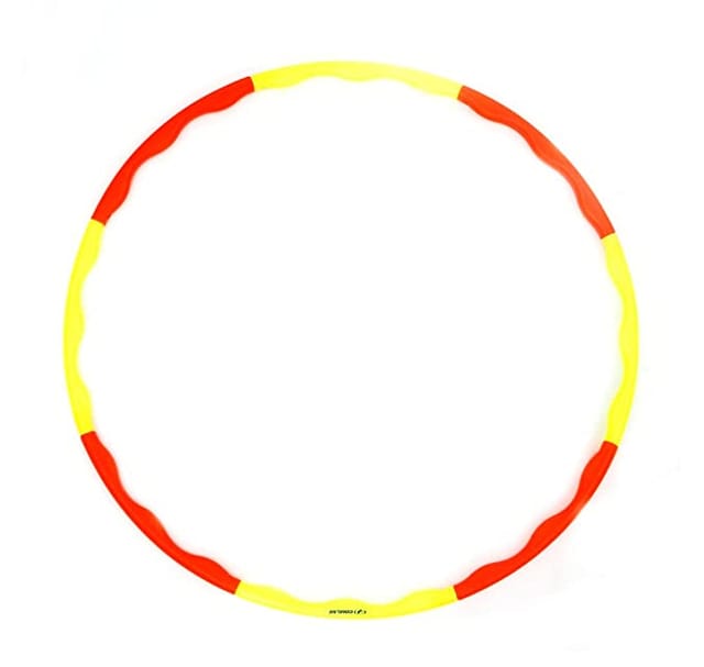 COUGAR Plastic Segmented Hoola Hoop Exercise Ring 36 Inches, Orange