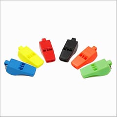 COUGAR Whistle with Lanyard (Pack of 3) Coaches Referee Whistles with Lanyards, Plastic and 1 Stainless Steel Metal Whistle for Football Sports Lifeguards Survival Emergency Training (Multicolor)