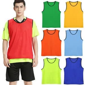 COUGAR Training Bibs, Men's Vests for Football Soccer Basketball Volleyball for Outdoor Track and Field (Set of 6)