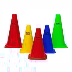 COUGAR Cone Marker, Cone Marker Set, Exercise and Fitness Marker Cones in 6 Inch Height for Soccer Cricket Track and Field Sports Pack of 6 Pcs Multicolour