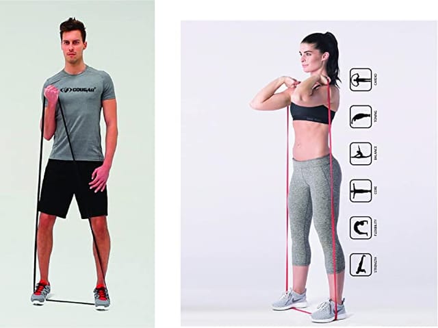 Cougar Resistance Band Pull Up Assist Power Band for Workout, Muscle Tone, Weight Loss Exercises & Body Powerlifting (Heavy)