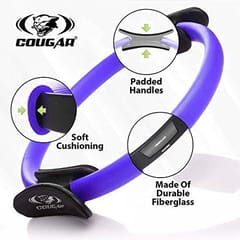 Cougar Foam Circle Exercise Pilates Ring with Full Body Toning Fitness for Yoga, Streching, Relaxation and Improving Backbands