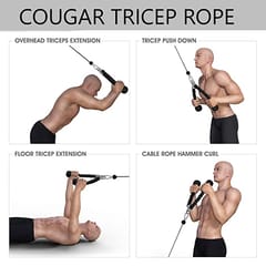 Cougar Fitness Multi Exercise Equipment (Barbell Deluxe Tricep Rope)
