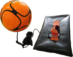 Cougar Soccer/Football Kick Trainer Soccer Training Aids, Hands-Free Adjustable 20 mtr Length Solo Soccer Trainer with Heavy Duty Sendbag