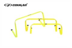 Cougar Agility Flat Hurdle, Step Speed Soccer Training Hurdles, Sizes: 9", (Set of 3)