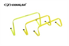 Cougar Agility Flat Hurdle, Step Speed Soccer Training Hurdles, Sizes: 9", (Set of 3)