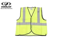 COUGAR Training Fluorescent Safety Bibs, Men's Vest for Football Soccer Basketball Volleyball for Outdoor Track and Field (Pack of 1)