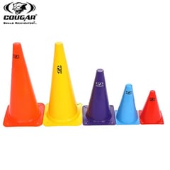 COUGAR Cone Marker, Cone Marker Set, Agility Training Fitness Set with 4 Meter Ladder, 5 Pc 6" Cones, 5 Space Marker, Agility Training Equipment