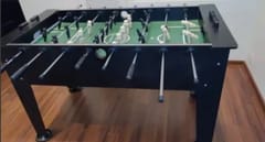 KD Black Foosball Table Soccer Table Metal Legs 55 x 30 x 33 Inch