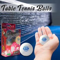 GKI Euro Plastic 40+ Table Tennis Balls, Multicolour (Pack of 6) Standard Size