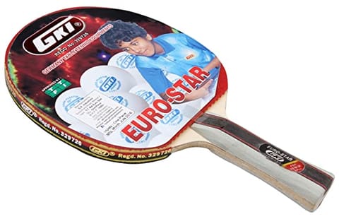 GKI Euro Star Table Tennis Wooden Racquet
