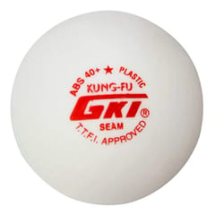 GKI Kung-Fu Plastic Tennis Ball (White) - Standard Size