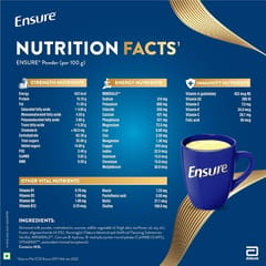 Ensure Complete, Balanced Nutrition Drink For Adults 400g, Vanilla Flavour, Now With A Special Ingredient HMB And 32 Essential Nutrients To Help Build & Protect Muscle Strength