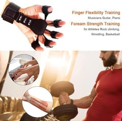 KD Grip Strength Trainer,Finger Strengthener, the gripster Strength Trainer,Hand Grip Strengthener 6 Resistant Level Finger Exerciser-Adjustable Hand Strengthener for Hand Therapy, Rock Climbing