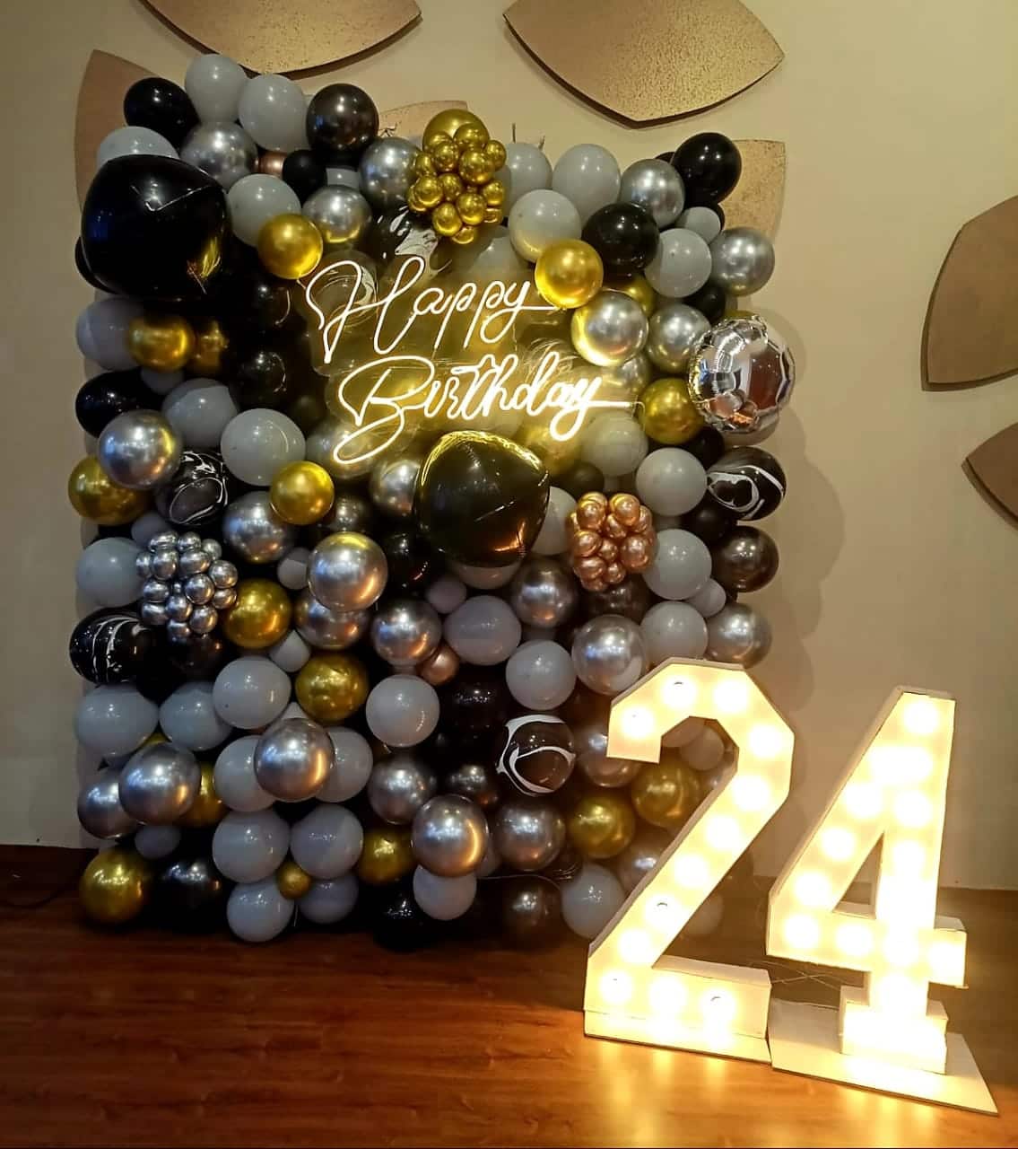 24th Birthday Balloon 24th Birthday Decorations Rose Gold 24