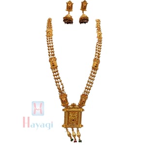 Geru Finish 1 Gram Square Pendant Long Haar