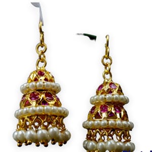 Moti Jhumki Golden Finish Without Tops