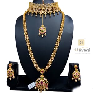 AD Bridal Short Long Necklace For Gorgeous Look