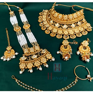 Bridal Jewellery Rajwadi Look With Heavy Choker