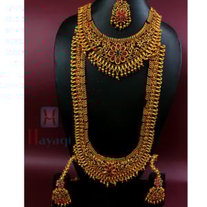 Matte Finish Bridal Jewellery Complete Set