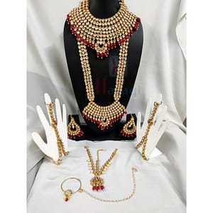 Indian Traditional Heavy Kundan Bridal Jewellery Set
