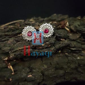 Oxidized Silver Wheel Tops For Women