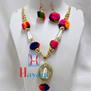 Multicolour Beads Thread Set Fashionable necklace