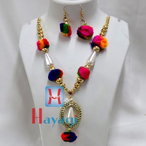 Multicolour Beads Thread Set Fashionable necklace