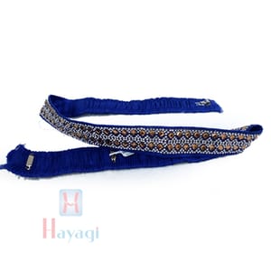 Fabric Cloth Wasitbelt/Hipbelt Golden Embroidery Red Stones