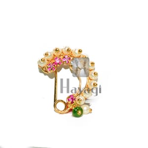 Nath clip Maharashtrian Nose Ring, Nath (Non Pierced)