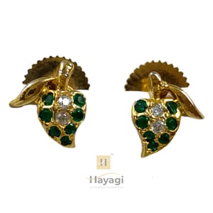 Mango Shape Studs/Ear Tops Delicate Stones Studded
