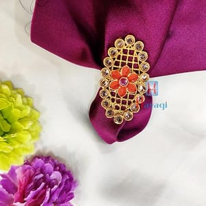 Floral Design Bridal Finger Ring  LCT Stone Studded