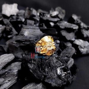 High Gold Finish Finger Ring Without Stone For Men-Hayagi (Pune)