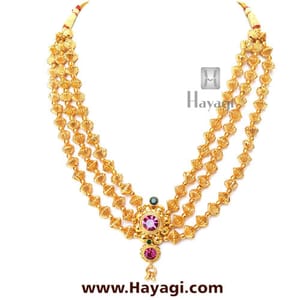 Maharashtrian Javmani Triveni Haar