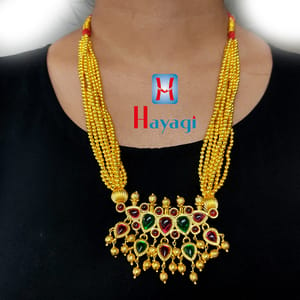 Tanmani Pendant Golden Thushi Heavy Online
