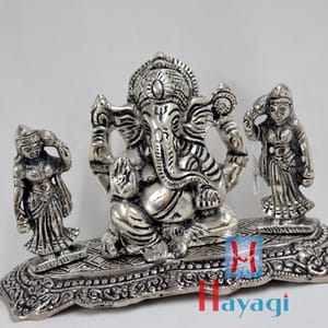 Ganapati Silver Polish Show Piece