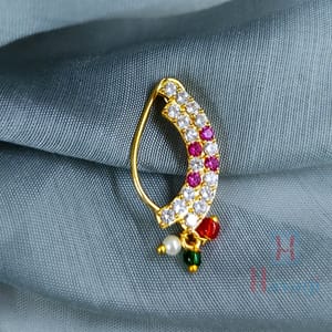 Nath Stoned Half Curve Design