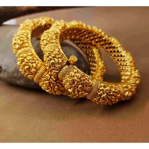 Heavy Kada Set Golden Antique