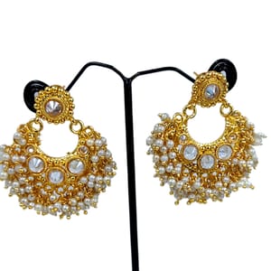 Pearl Earrings- Pearl Cluster Traditional Earrings