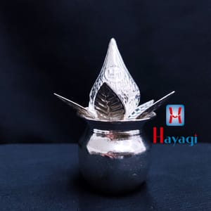 Silver Plated Kalash With Nariyal Online
