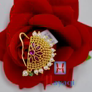Nath ( Non Piercing),Moti Pearl Design Nath