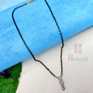 Delicate Small Mangalsutra Stone Pendant