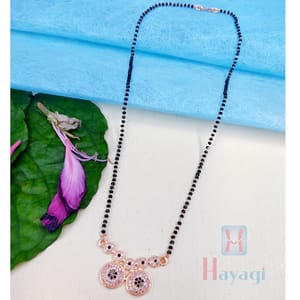 AD Mangalsutra Rosegold Wati Pendant Mangalsutra